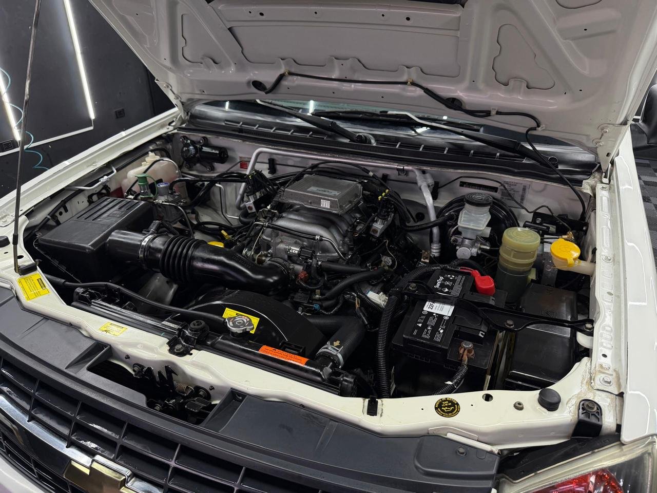 Motor de la camioneta